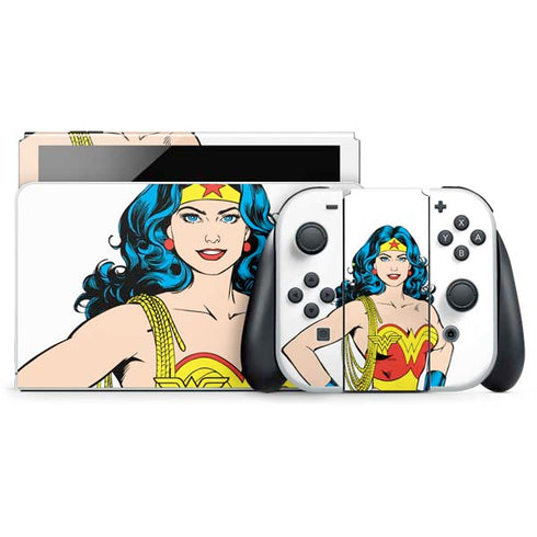 DC Comics Wonder Woman Classic Art Pose Nintendo Switch OLED (2021) Skin